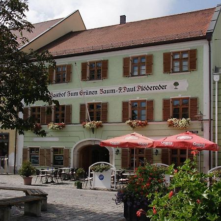 Hotel Zum Grunen Baum Plattling Exterior foto